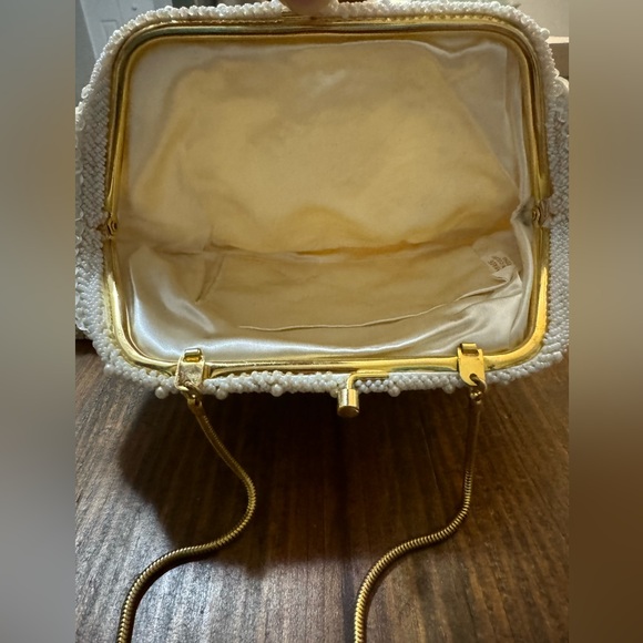 Walborg White Beaded Clutch and Wristlet Set - Picture 10 of 13